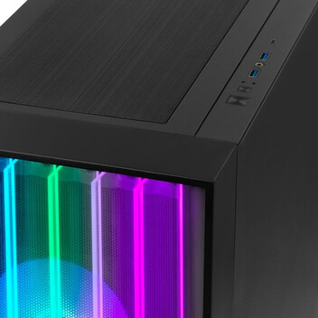 Torre PC Yeyian Mirage X ARGB Full Tower Cristal Templado USB-C Negra