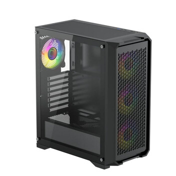 Torre PC Caja PC Gaming Yeyian VAULT YCM-APVAU-G1 ATX Cristal Templado Acero Negro 4 Ventiladores Torre PC Caja PC Gaming Yeyian VAULT YCM-APVAU-G1 ATX Cristal Templado Acero Negro 4 Ventiladores