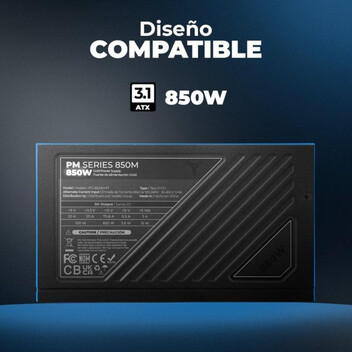 Fuente Alimentación Yeyian 850W 80 PLUS Gold YFG-8503M-P1 Modular ATX 3.1 PCI