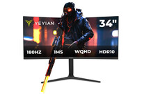 Yeyian YMC-FV234-M1 Monitor Gaming 34" WQHD 180Hz HDR10 FreeSync/G-Sync Compatible Curvo