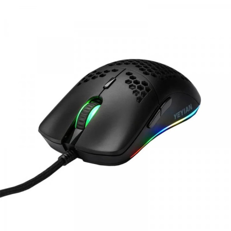 Yeyian Links Serie 3000 Ratón Gaming RGB 7200 DPI Negro