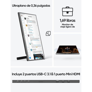 Monitor Arzopa Z1C 16.1" LED IPS FullHD FreeSync USB-C Monitor Arzopa Z1C 16.1" LED IPS FullHD FreeSync USB-C