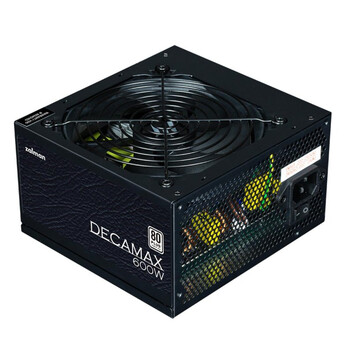 Fuente Alimentación Zalman 600W Certificación 80 PLUS DecaMax Ventilador 120m