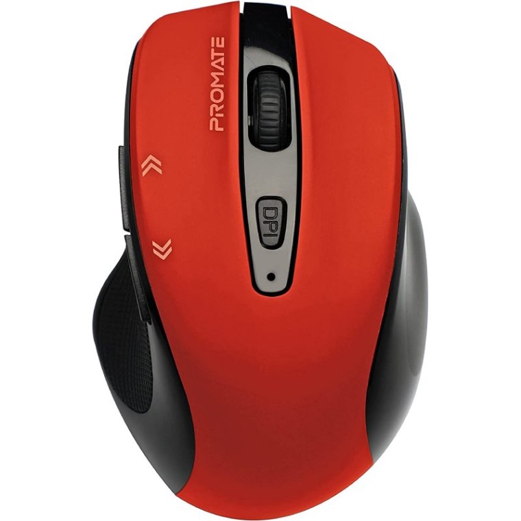 Promate Cursor Ratón Inalámbrico 1600DPI Rojo