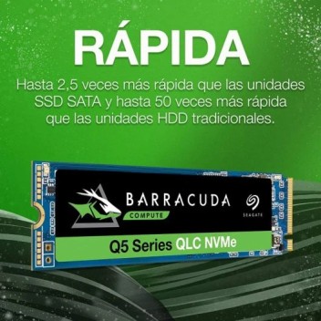 Seagate Barracuda Q5 SSD M.2 2TB QLC 3D NAND NVMe PCIe Gen3 Seagate Barracuda Q5 SSD M.2 2TB QLC 3D NAND NVMe PCIe Gen3