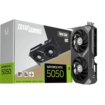 Tarjeta Gráfica ZOTAC GAMING RTX 5050 Twin Edge OC 8GB GDDR6 Reflex 2 RTX AI DLSS4 Tarjeta Gráfica ZOTAC GAMING RTX 5050 Twin Edge OC 8GB GDDR6 Reflex 2 RTX AI DLSS4