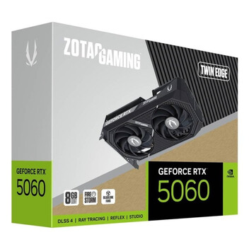Tarjeta Gráfica ZOTAC GAMING GeForce RTX 5060 Twin Edge 8GB GDDR7 Reflex 2 RTX AI DLSS4