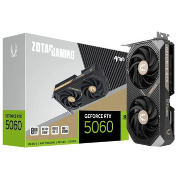 Tarjeta Gráfica ZOTAC GAMING GeForce RTX 5060 AMP 8GB GDDR7 Reflex 2 RTX AI DLSS4 Tarjeta Gráfica ZOTAC GAMING GeForce RTX 5060 AMP 8GB GDDR7 Reflex 2 RTX AI DLSS4