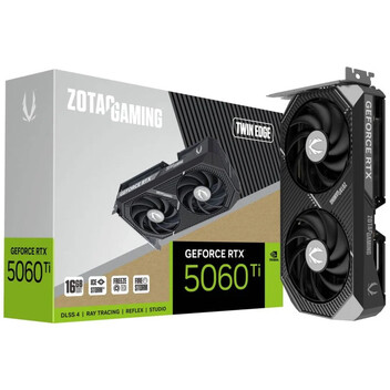 Tarjeta Gráfica ZOTAC GAMING GeForce RTX 5060 Ti Twin Edge 16GB GDDR7 Reflex 2 RTX AI DLSS4