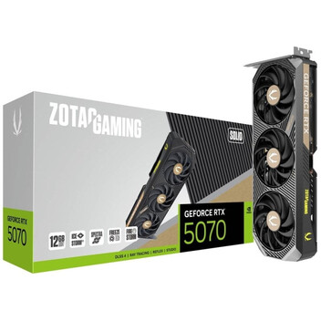 Tarjeta Gráfica ZOTAC GAMING GeForce RTX 5070 SOLID 12GB GDDR7 Reflex 2 RTX AI DLSS4 Tarjeta Gráfica ZOTAC GAMING GeForce RTX 5070 SOLID 12GB GDDR7 Reflex 2 RTX AI DLSS4