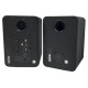 Approx APPSPK02BK Altavoces Inalámbricos Negros con 2 Soportes de Pared