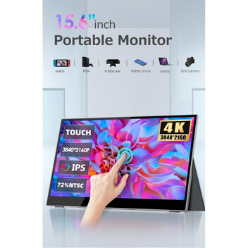 Monitor Lipa AX-60T Monitor Portátil con Pantalla Táctil 15.6" LED UltraHD 4K Monitor Lipa AX-60T Monitor Portátil con Pantalla Táctil 15.6" LED UltraHD 4K