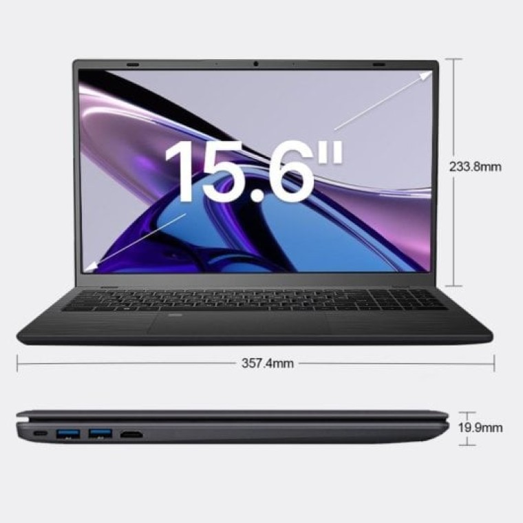 Vanwin Laptop Intel Celeron N5095/16GB/512 GB SSD/15.6"