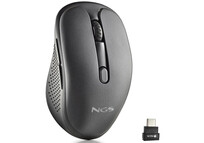 NGS Evo Jot Ratón Óptico Inalámbrico Bluetooth 1600 DPI Negro
