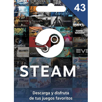 Tarjeta Regalo Steam - 43€ Euros - Código Digital
