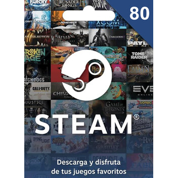 Tarjeta Regalo Steam - 80€ Euros - Código Digital