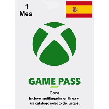 Suscripción Xbox Game Pass Core - 1 Mes (España)
