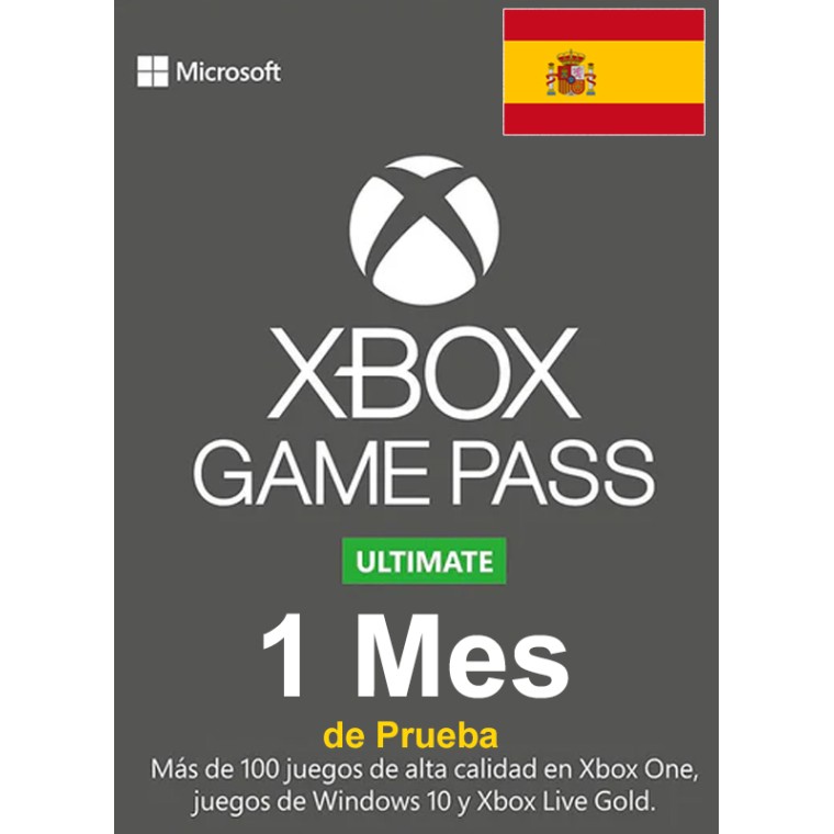 Suscripción Xbox Game Pass Ultimate - 1 Mes de Prueba (España)