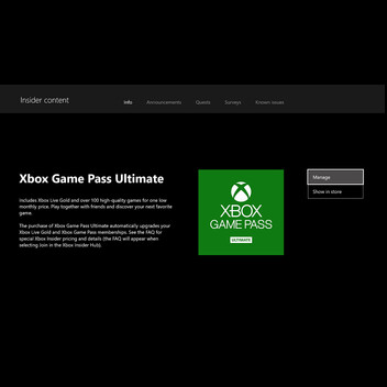 Suscripción Xbox Game Pass Ultimate - 1 Mes de Prueba (España)