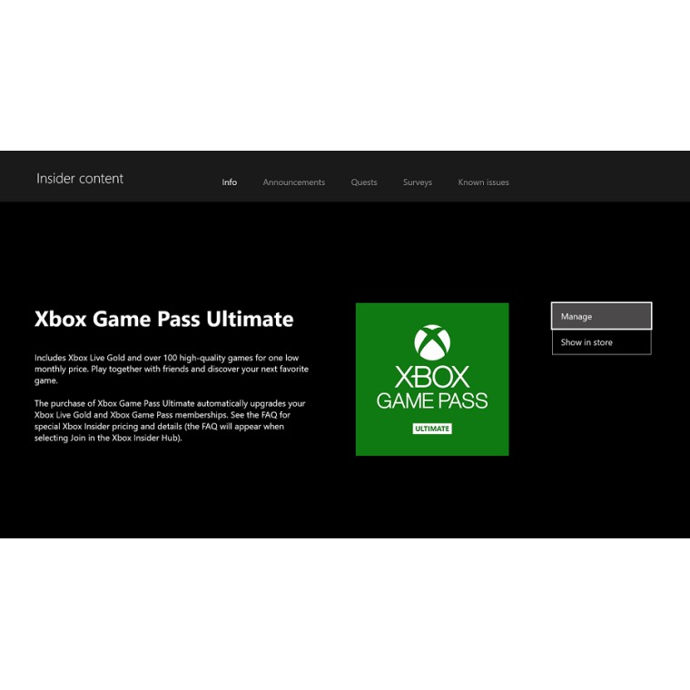 Suscripción Xbox Game Pass Ultimate - 7 días (España)