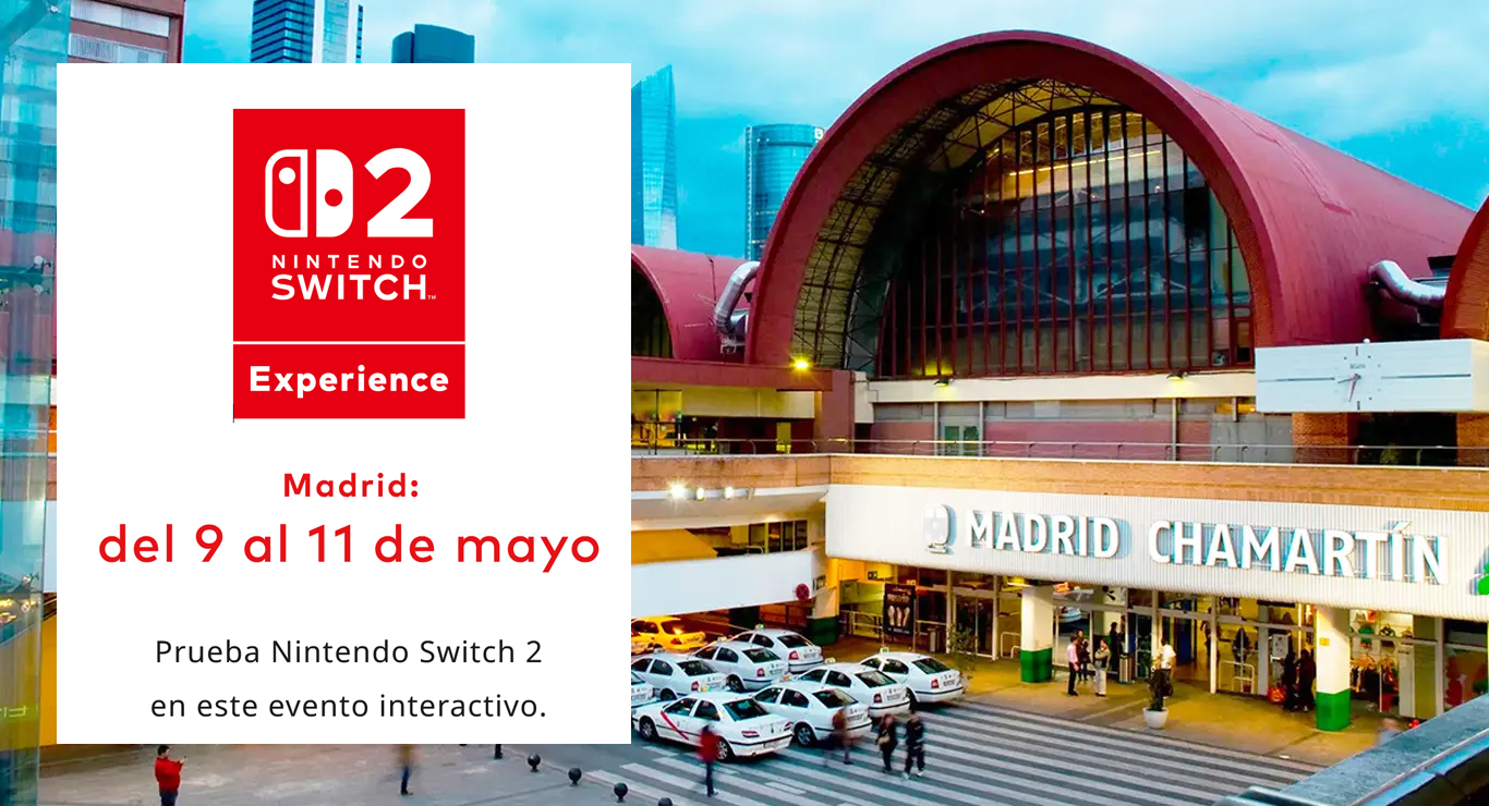 Prueba la Nintendo Switch 2 en Madrid en Mayo